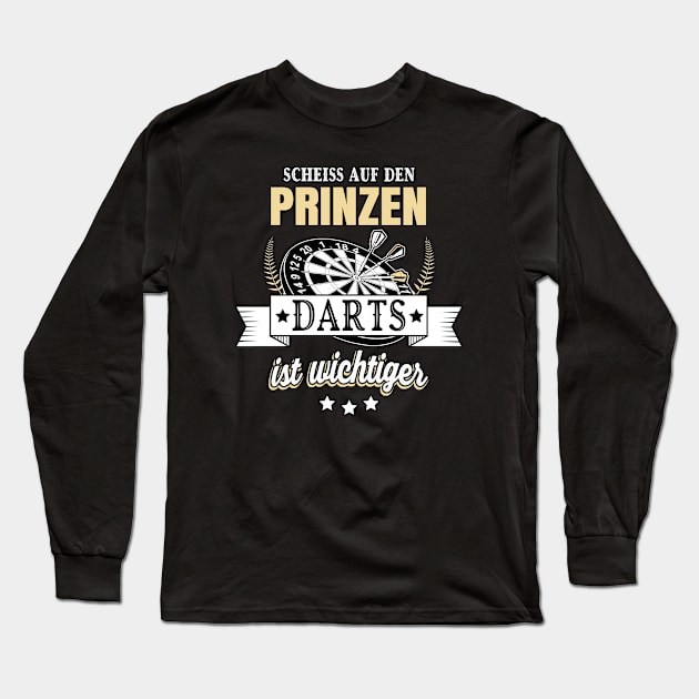 Darts ist wichtiger für Frauen Long Sleeve T-Shirt by Foxxy Merch